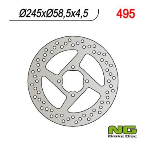 Ng Tarcza Hamulcowa Tył Yamaha Yfm 350 Warrior '00-'03 245X58,5X4,5