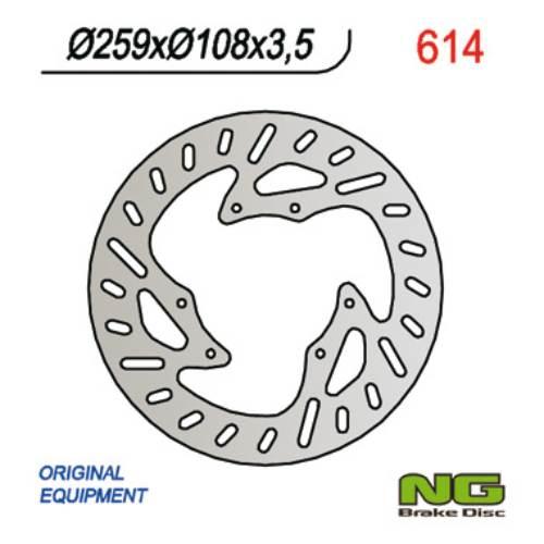 Ng Tarcza Hamulcowa Przód Yamaha Mbk 50-125 Supermoto 260X108X3,5