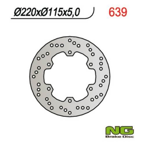 Ng Tarcza Hamulcowa Tył Yamaha R6 99-02, R1 98-03 220X115X5
