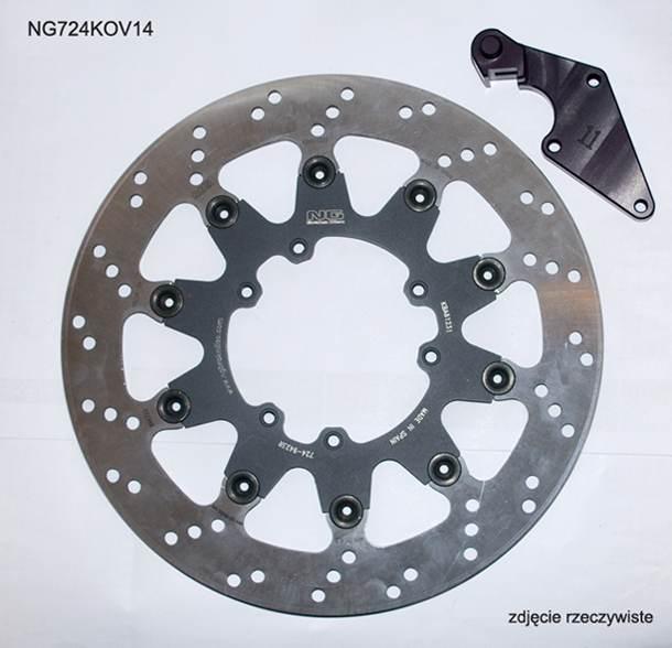 Ng Tarcza Hamulcowa Przód Z Adapterem Oversize 320X101X5 Honda Cr 125 '04-'