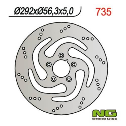 Ng Tarcza Hamulcowa Przód Harley-Davidson 883/1200/1450/1584/1690/1340 292M