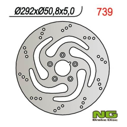 Ng Tarcza Hamulcowa Przód Harley-Davidson 292X50,8X5 883/1200/1340/1450, 5