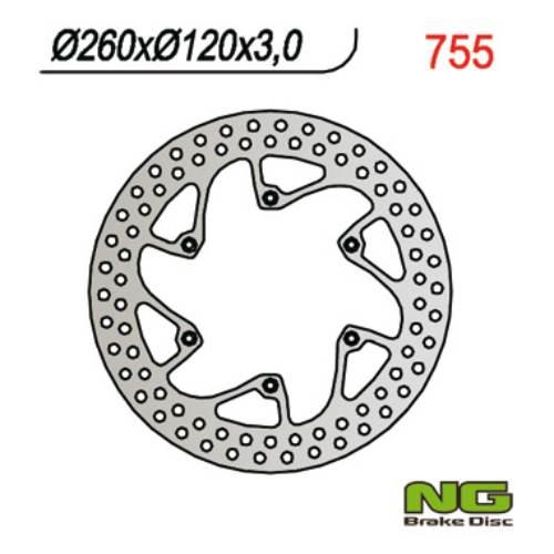 Ng Tarcza Hamulcowa Przód Husqvarna Cr/Wr/Te/Tc 92-99 260X120X3