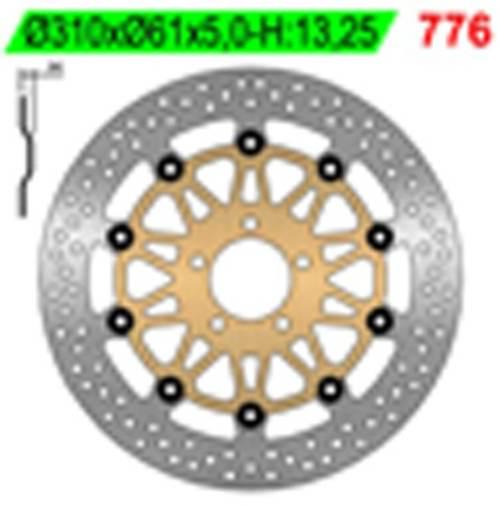Ng Tarcza Hamulcowa Przód Kawasaki Zrx 1100/1200, Zx 9R 00-01 310X61X5