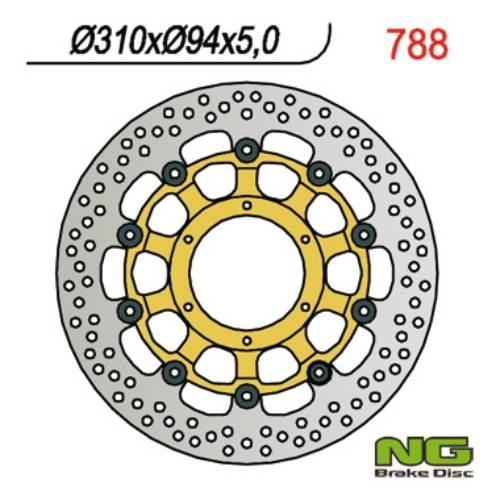 Ng Tarcza Hamulcowa Przód Honda Cbr 1000 Rr 04-05, Cb 1300 01-10 310X94X5 6