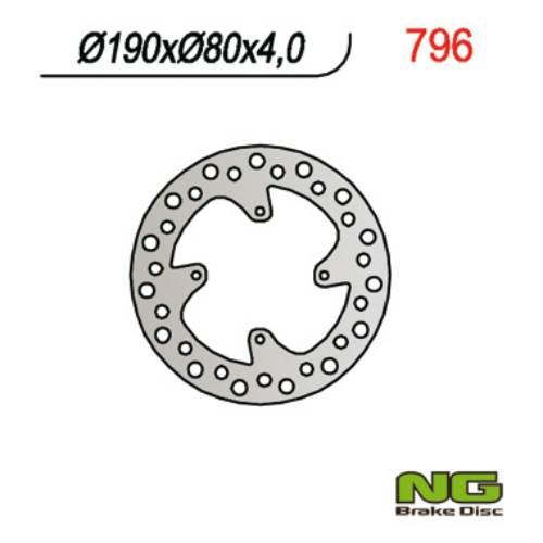 Ng Tarcza Hamulcowa Tył Honda Cr 80/85 190X80X4 Crf150R 07-16