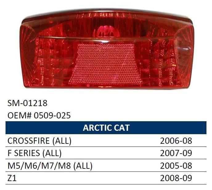 Spi Snow Lampa Tylna Snow Oraz Atv Arctic Cat All Models '05-'09 Skuter Śni