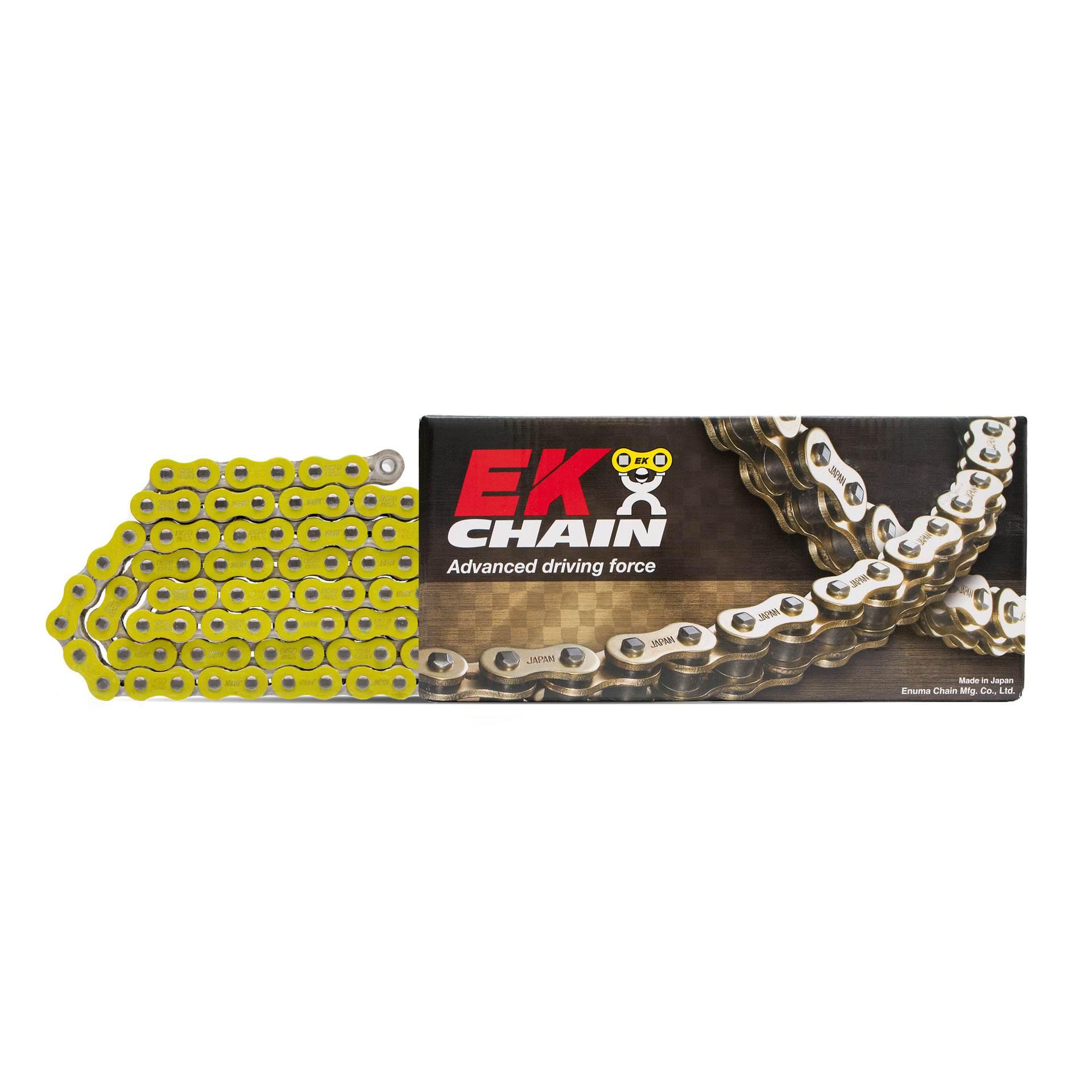 Ek Łańcuch Napędowy Ek520Mrd-7 120 Bez O-Ringów Kolor Żółty Motocross Do 50