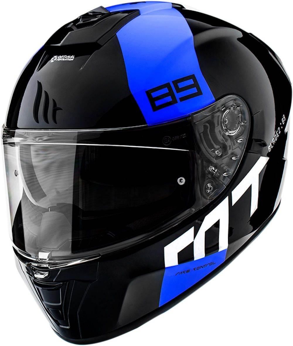 Mt Kask Integralny Blade 2 Sv 89 B7 Gloss Pearl Blue Kolor Czarny/Niebieski