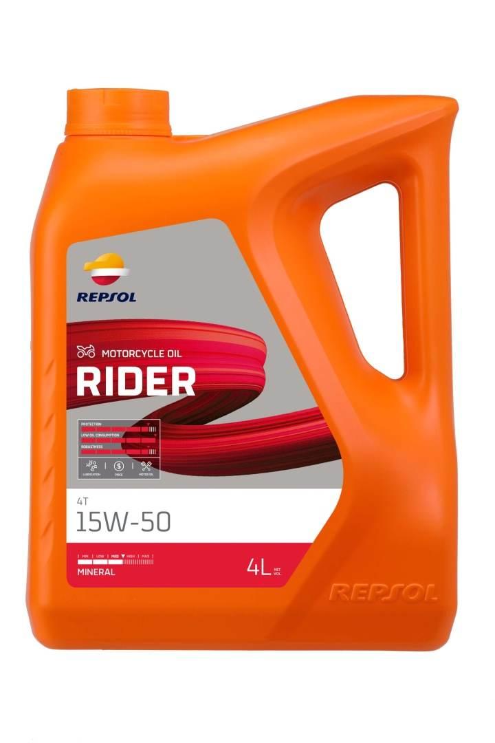 Repsol Olej Silnikowy 4T Rider 15W50 4L Ma2 Mineralny 5 - Zastępuje Rp165M5