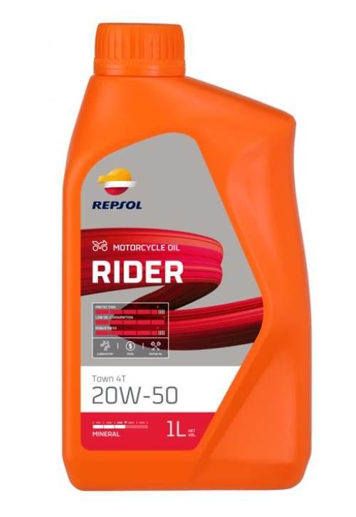 Repsol Olej Silnikowy 4T Rider 20W50 1L Ma2 Mineralny 12 - Zastępuje Rp165Q