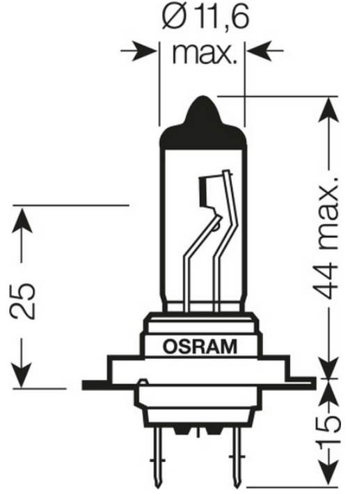 Osram Żarówka H7 12V 55W Px26D Original - zdjęcie 3