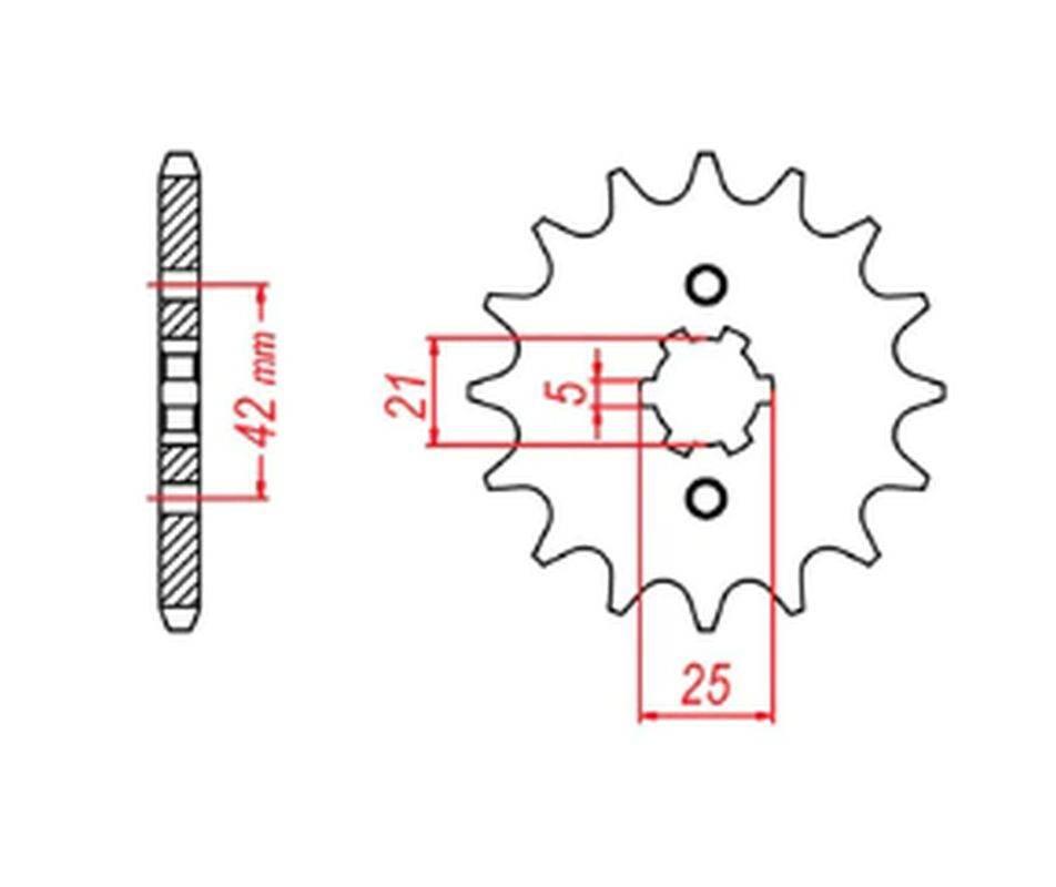 Mtx Parts Zębatka Przednia 350 14 Honda Xr 600R '91-'00, Trx 400Ex /X '05-'