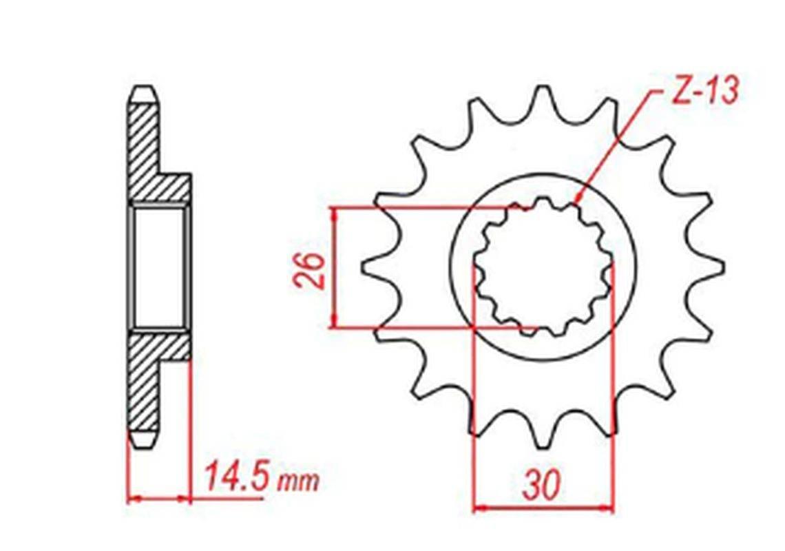 Mtx Parts Zębatka Przednia 340 13 Honda Cr 125 '87-'03 Jtf326.13 Łańc. 520