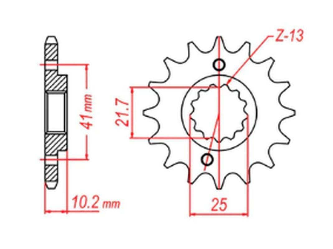 Mtx Parts Zębatka Przednia 345 15 Honda Nx 650, Fx 650, Yamaha Xt 660, Fmx