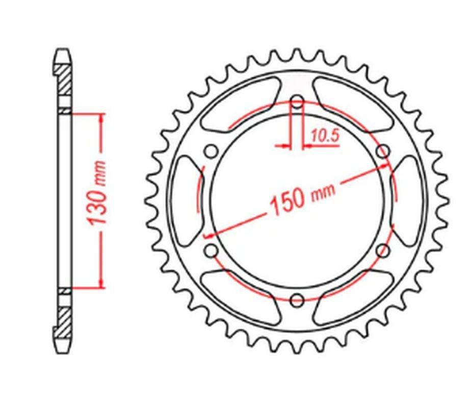 Mtx Parts Zębatka Tylna 300 42 Yamaha Tdm 900 '02-'13 Jtr300.42 Łańc. 525
