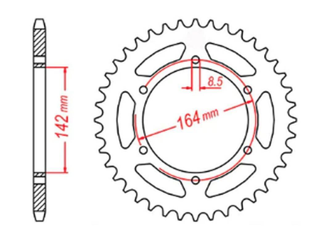 Mtx Parts Zębatka Tylna 4589 44 Hyosung Gt 650 '04-'15 Jtr1074.44 Łańc. 525