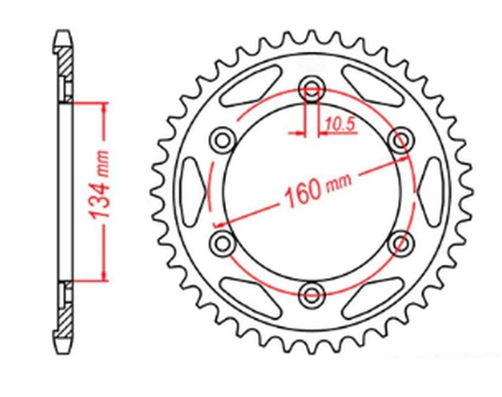 Mtx Parts Zębatka Tylna 4399 40 Honda Cbr 1000 Rr '04-'05, Vtr 1000Sp1/Sp2