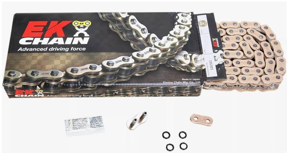 Ek Łańcuch Napędowy Zvx3 Ultra Sport Nx-Ring 520Zvx3 120 Ogniw Kolor Złoty