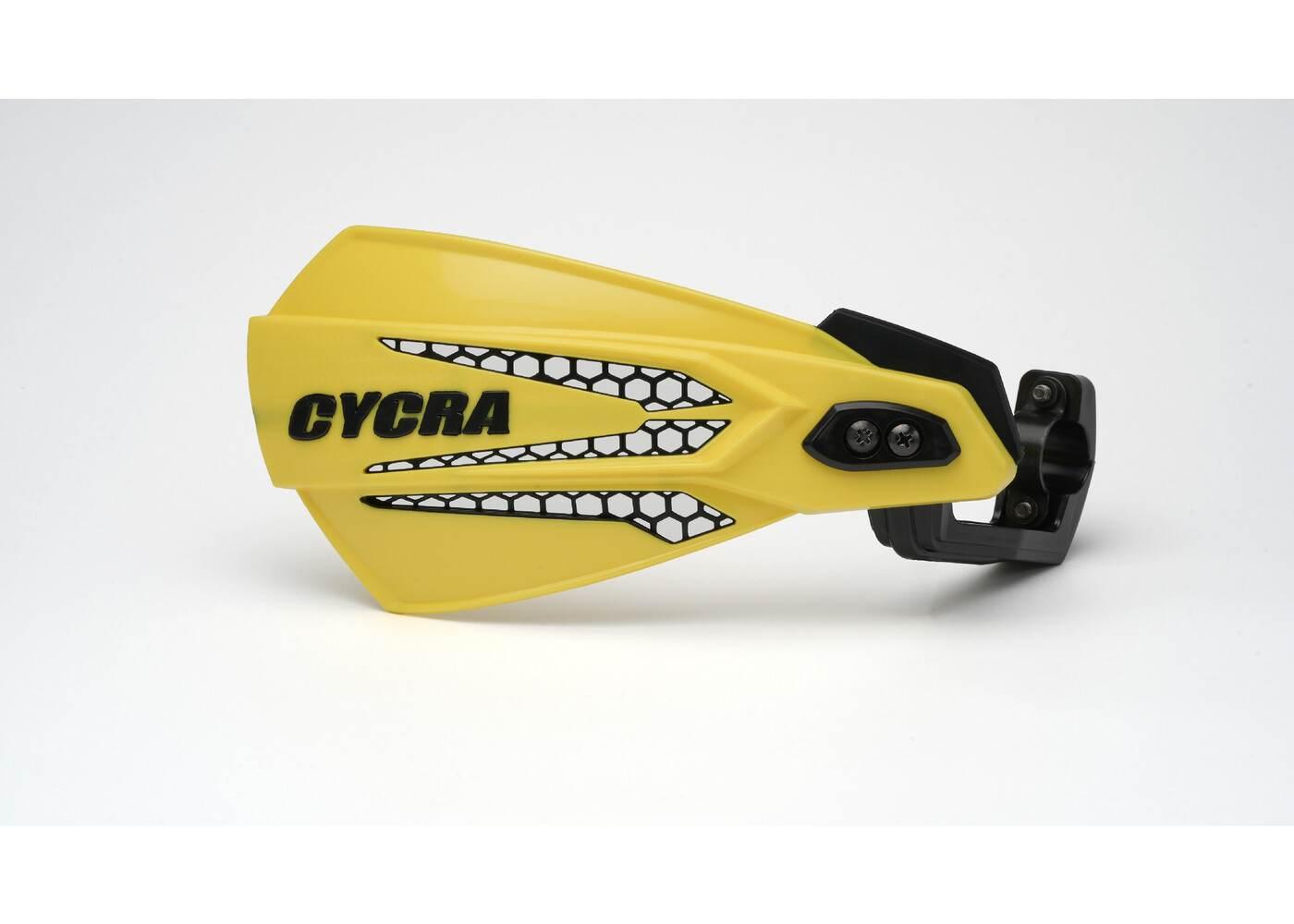 Cycra Osłony Rąk Listki Z Mocowaniem 22Mm/28,6Mm Model Mx Race Kolor Żółty