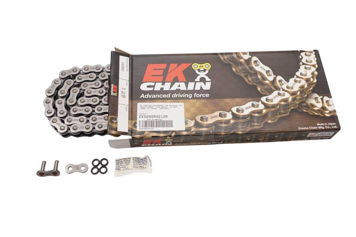 Ek Łańcuch Napędowy Ek520Srx2 112 Qx-Ring Do 750Ccm/90Km 112-Ogniw 37,8Kn M