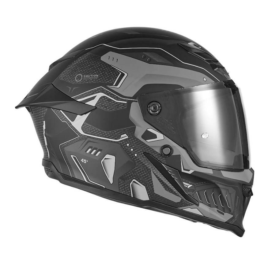 Exklusiv 2025 Kask Integralny Goliath Berserck Kolor Czarny Mat/Tytanowy Ro - zdjęcie 3