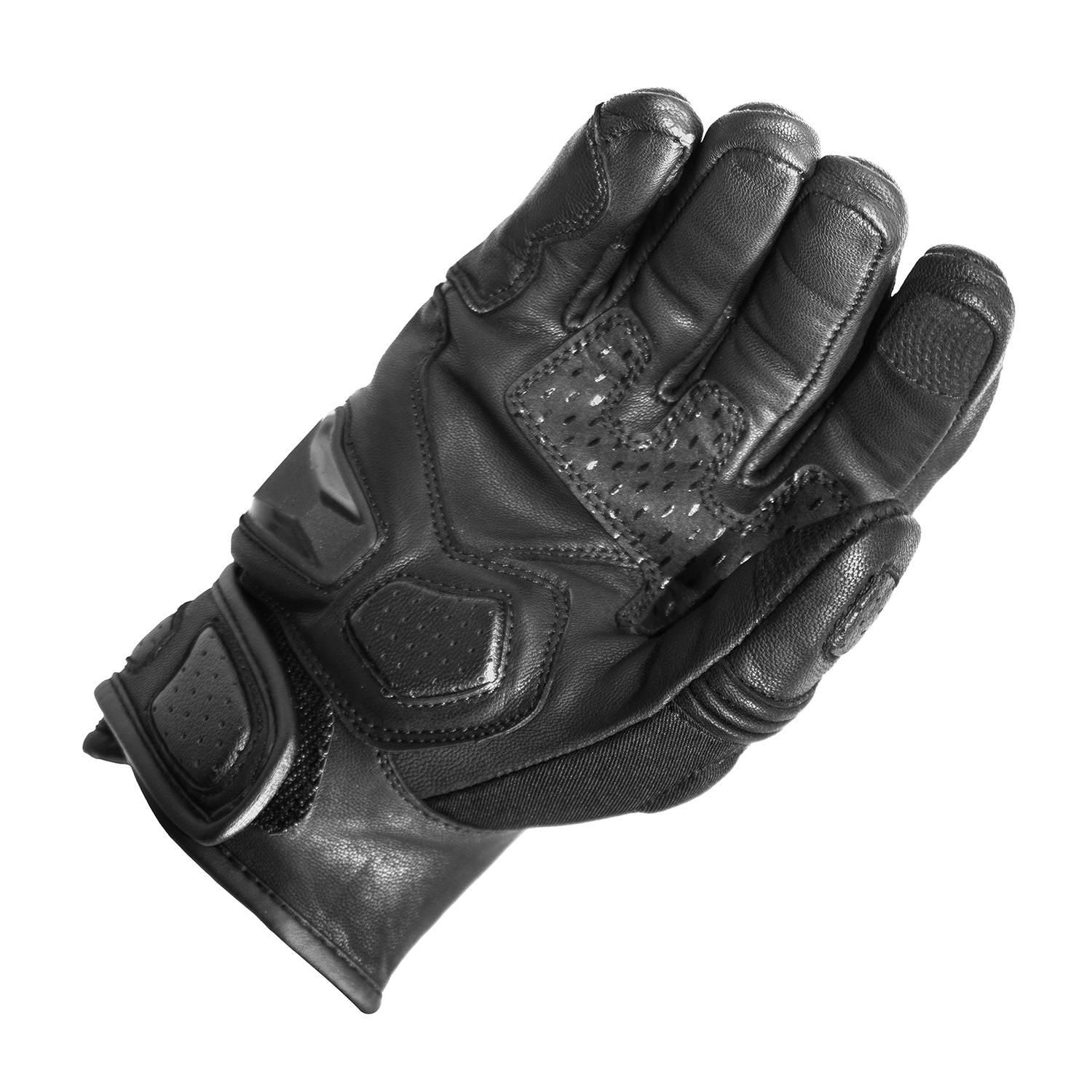 Gareth Rękawice Skórzane Krótkie Model Fighter Kolor Czarny Rozmiar M - zdjęcie 3