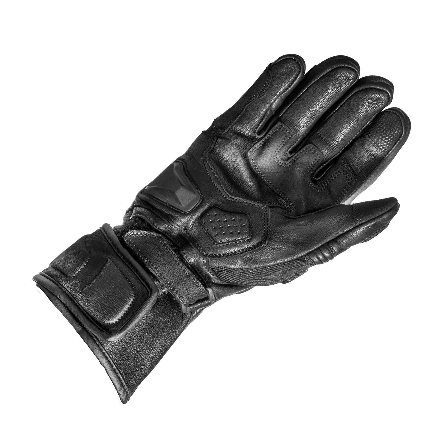 Gareth Rękawice Skórzane Długie Model Touring Kolor Czarny Rozmiar L - zdjęcie 2