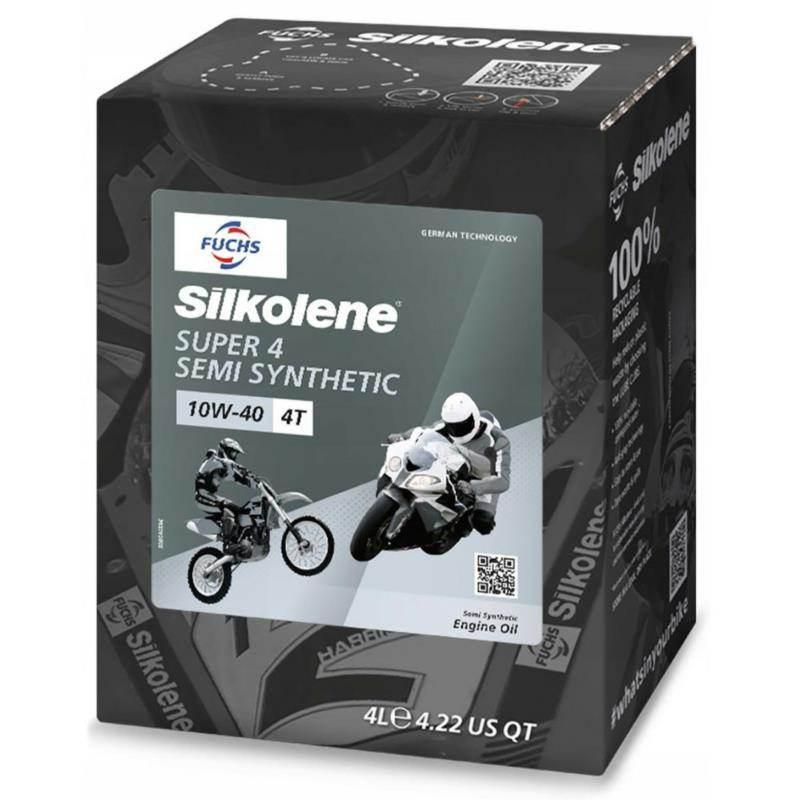 Silkolene Fuchs Olej Silnikowy Półsyntetyczny Super 4 10W40 4T 4L
