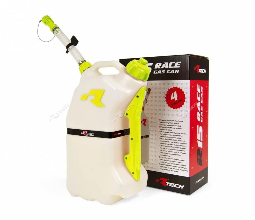 Racetech Rtech Kanister Do Szybkiego Tankowania Motocykla 15L Kolor Żółty