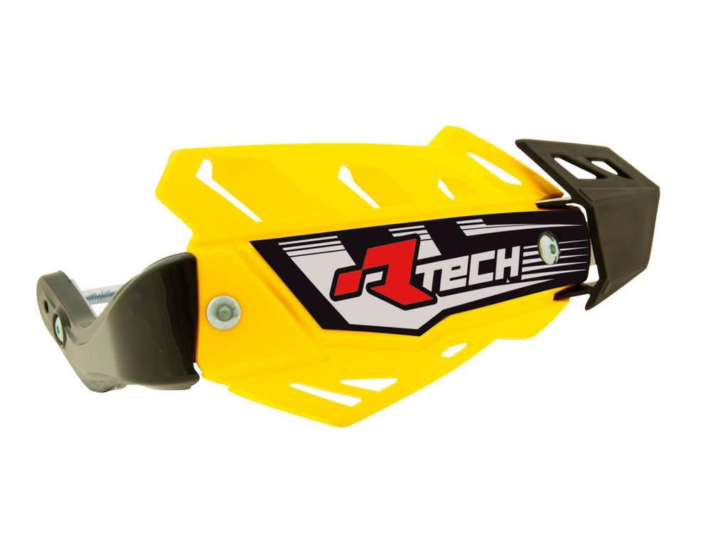 Racetech Rtech Osłony Rąk Handbary Flx Atv/Quad Kolor Żółty Z 3 Rodzajami M