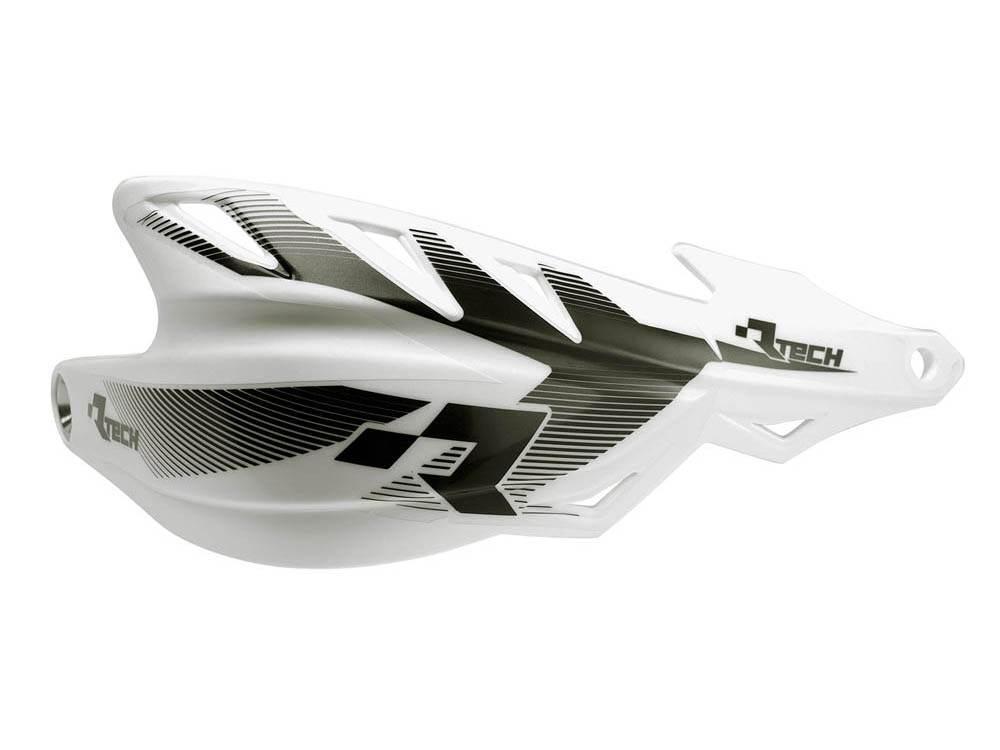 Racetech Rtech Osłony Rąk Handbary Raptor Kolor Biały Z Mocowaniami Na Kier