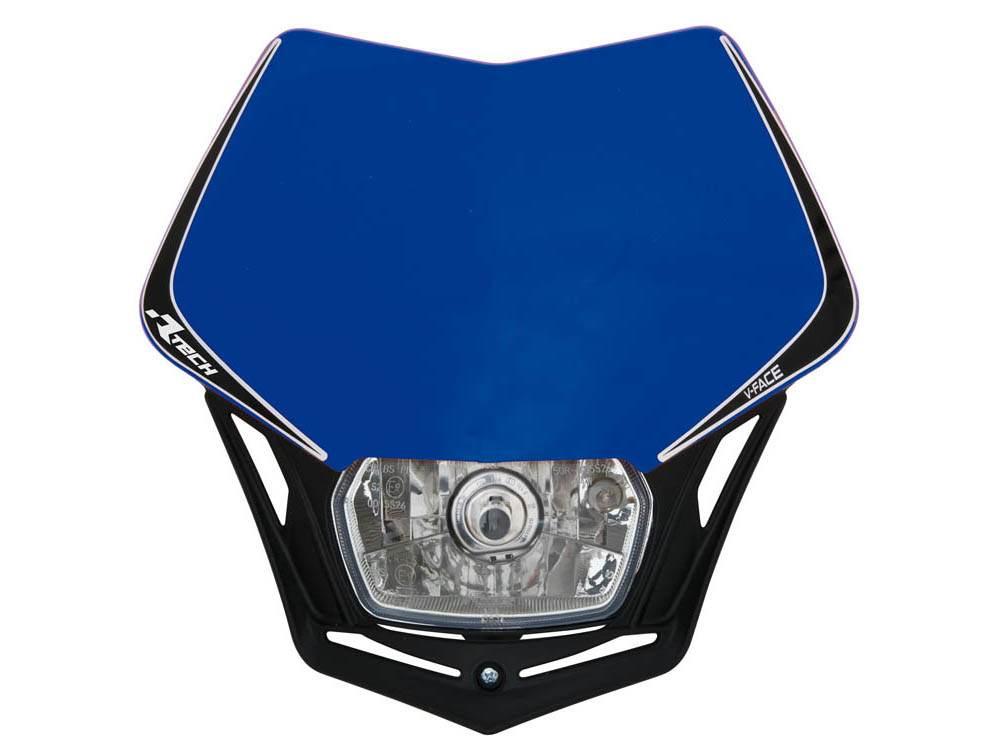 Racetech Rtech Lampa Przednia V-Face Kolor Niebieski/Czarny