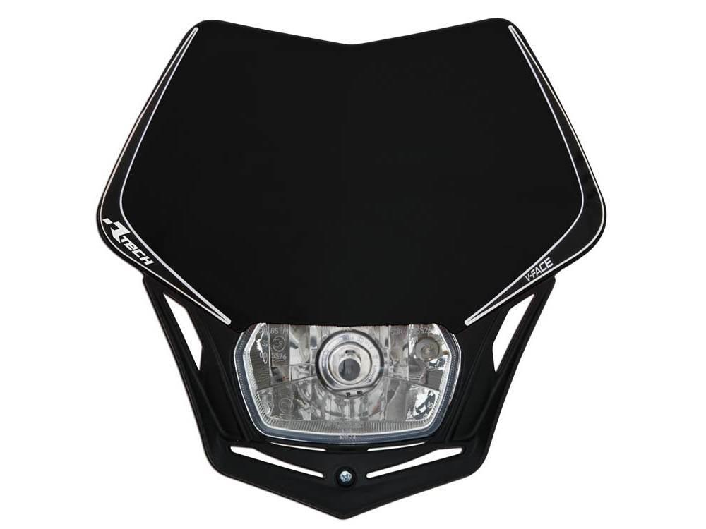 Racetech Rtech Lampa Przednia V-Face Kolor Czarny