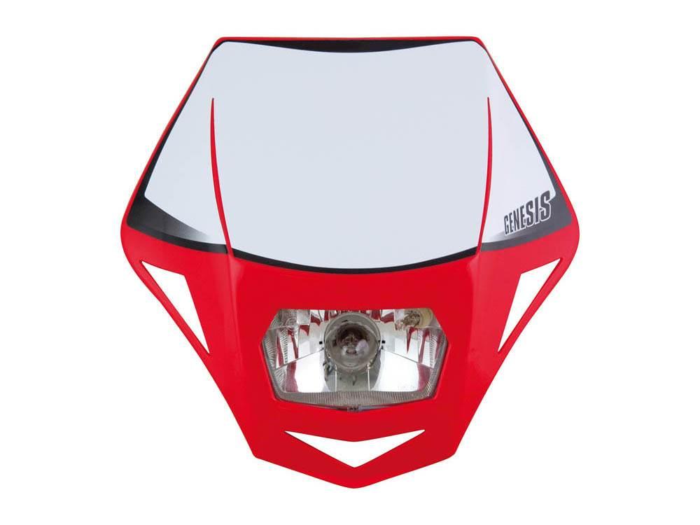 Racetech Rtech Lampa Przednia Genesis Husqvarna Kolor Czerwony 12V/35W -
