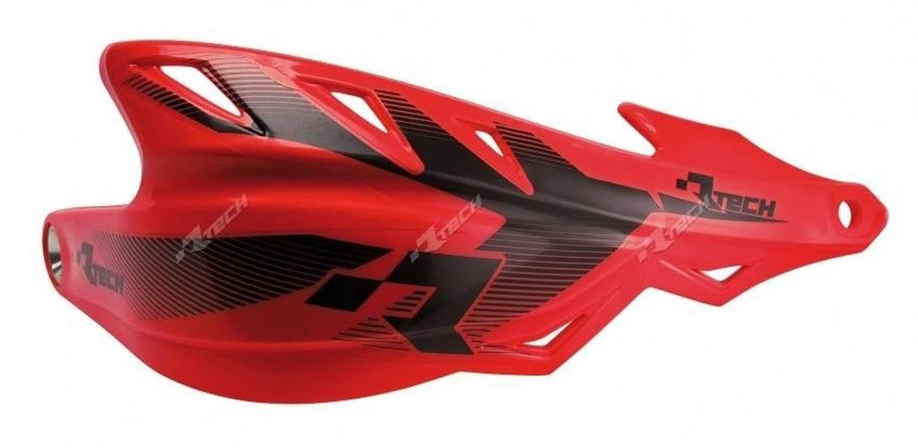 Racetech Rtech Osłony Rąk Handbary Raptor Kolor Czerwony Z Mocowaniami Na K