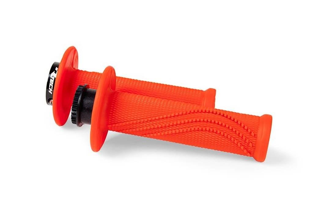 Racetech Rtech Manetki R20 Lock-On 22+25Mm Kolor Pomarańczowy Neon + 8 Adap