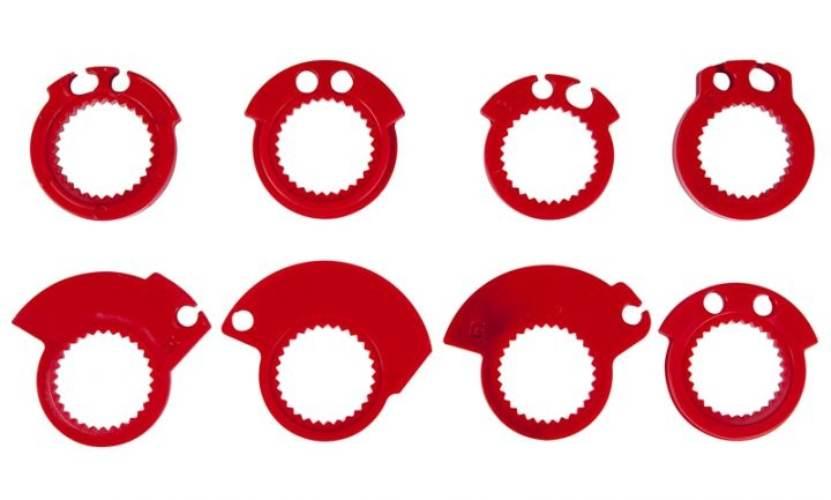 Racetech Rtech Manetki R20 Lock-On 22+25Mm Kolor Niebieski + 8 Adapterów Ro - zdjęcie 2