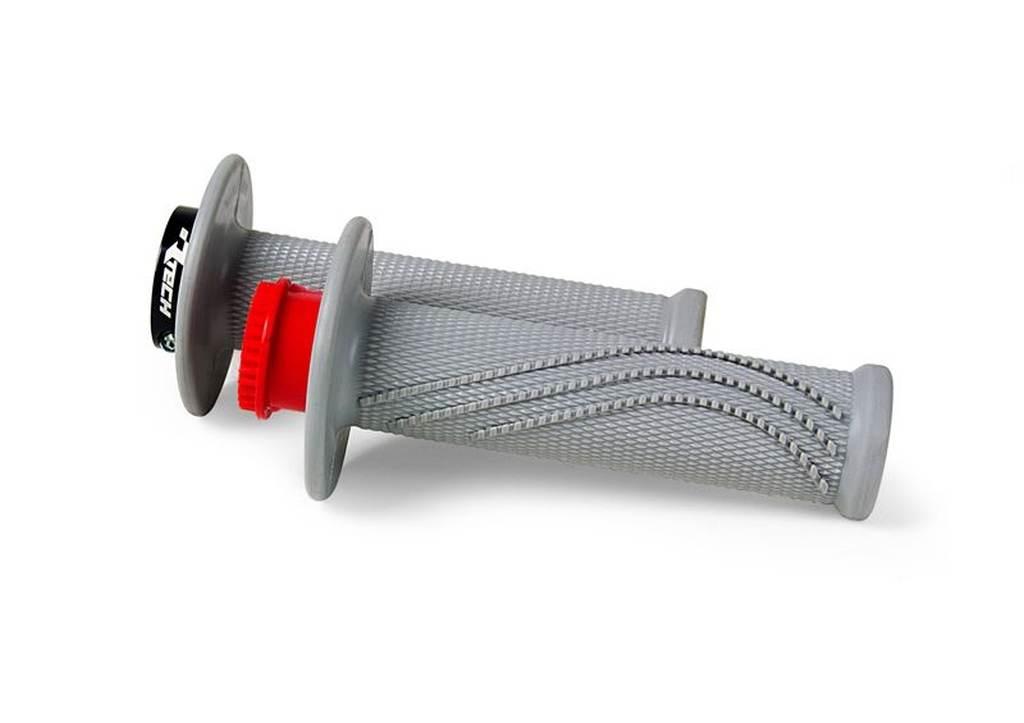 Racetech Rtech Manetki R20 Lock-On 22+25Mm Kolor Szary + 3 Adaptery Rolgazu