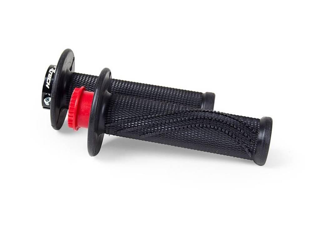 Racetech Rtech Manetki R20 Lock-On 22+25Mm Kolor Czarny + 3 Adaptery Rolgaz