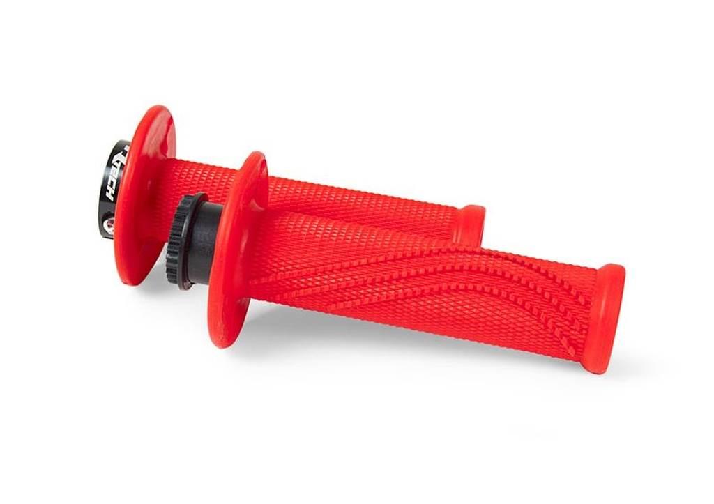 Racetech Rtech Manetki R20 Lock-On 22+25Mm Kolor Czerwony Neon + 8 Adapteró