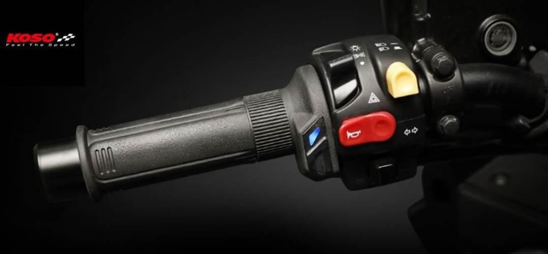 Koso Premium Manetki Podgrzewane Ze Sterownikiem 22Mm/25Mm `7/8-1` Długość