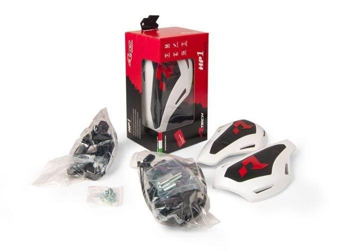Racetech Rtech Osłony Rąk Handbary Hp1 Kolor Biały Z Mocowaniami Z Osłonami - zdjęcie 6