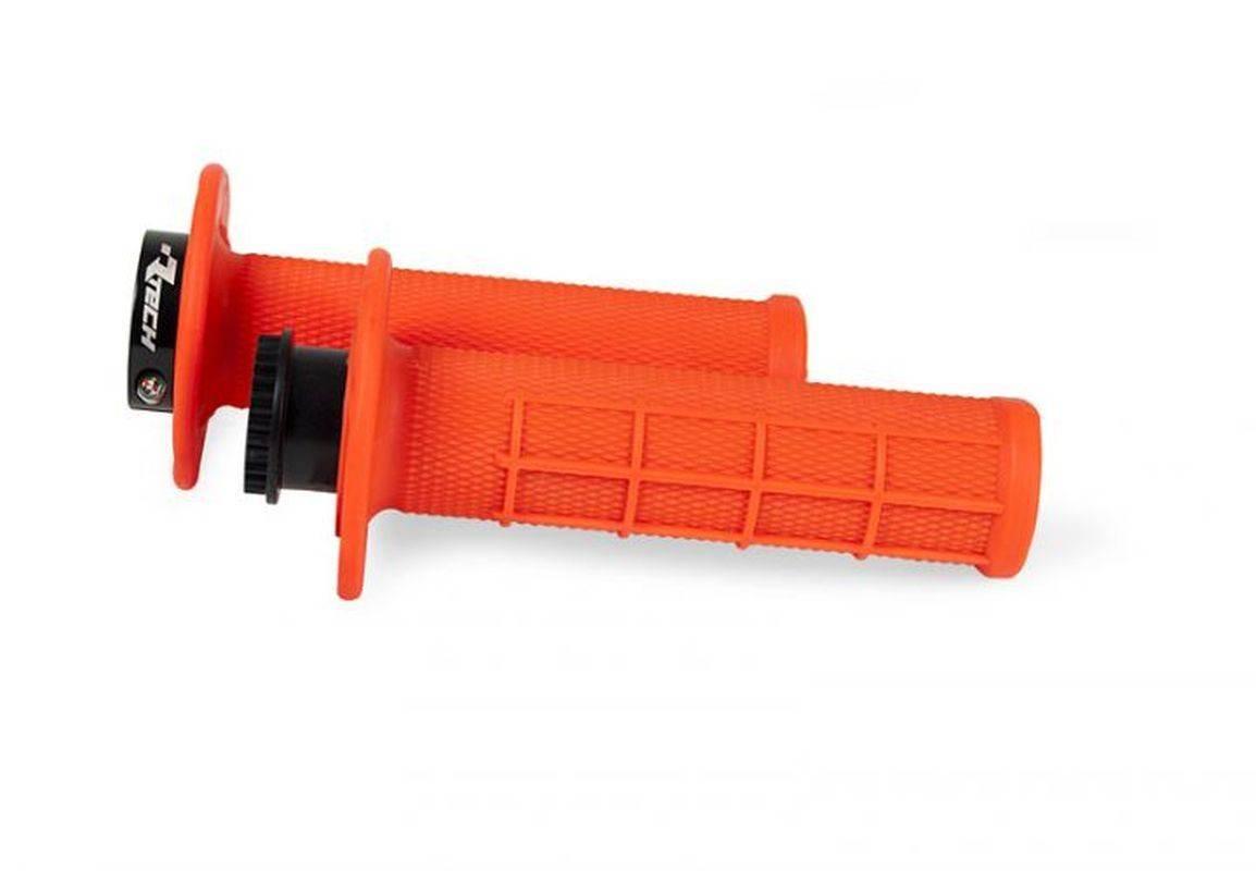 Racetech Rtech Manetki R20 Lock-On 22+25Mm Kolor Pomarańczowy Neon Half Waf
