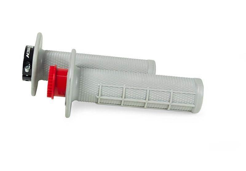 Racetech Rtech Manetki R20 Lock-On 22+25Mm Kolor Szary Half Waffle + 3 Adap