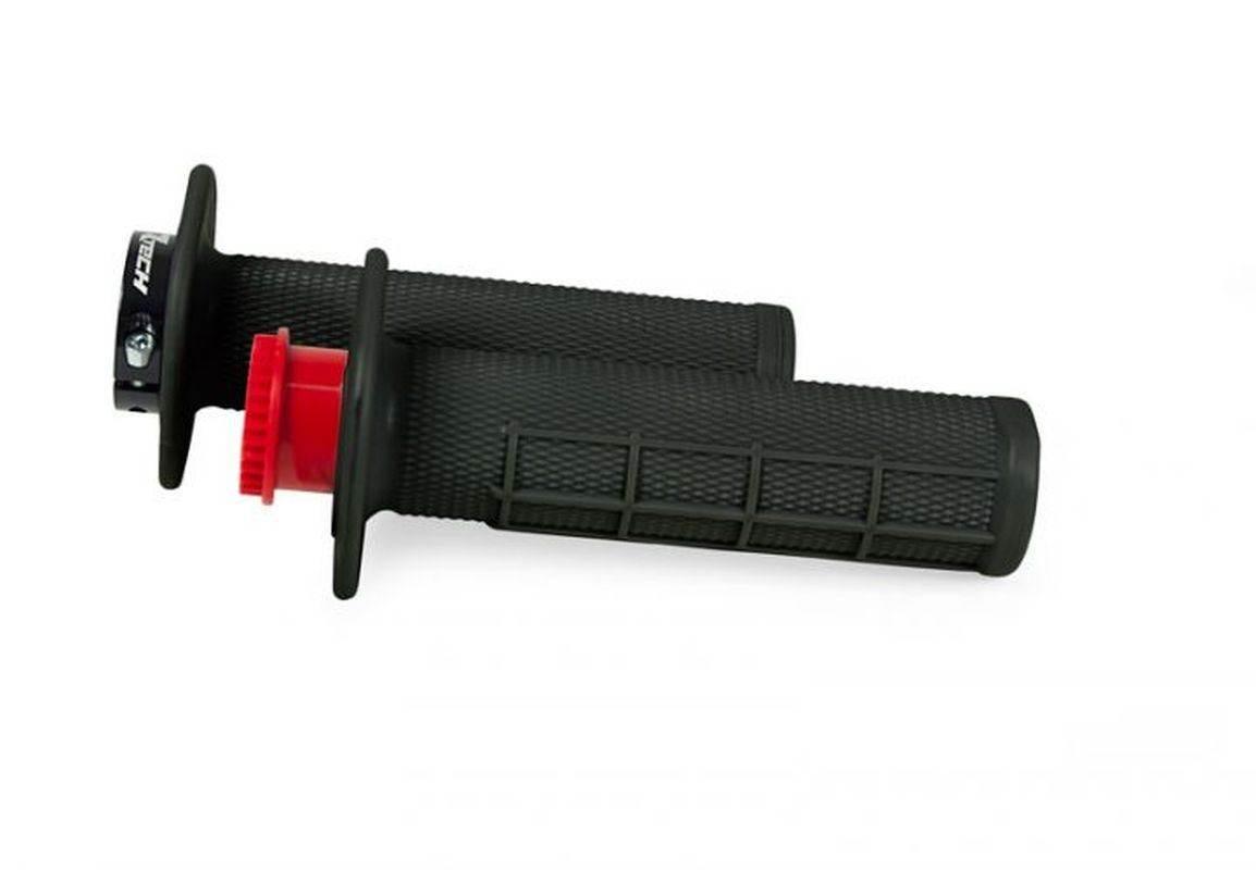 Racetech Rtech Manetki R20 Lock-On 22+25Mm Kolor Czarny Half Waffle + 8 Ada