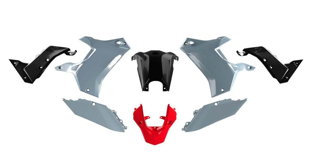 Racetech Rtech Komplet Plastików Bez Przedniego Błotnika T7 Revolution Yama
