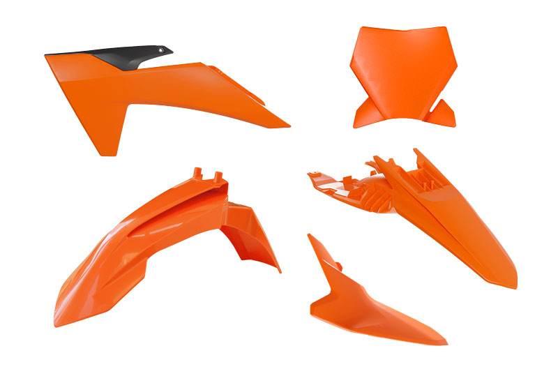 Racetech Rtech Komplet Plastików Ktm Sx 65 '24-'25 Kolor Pomarańczowy Czarn