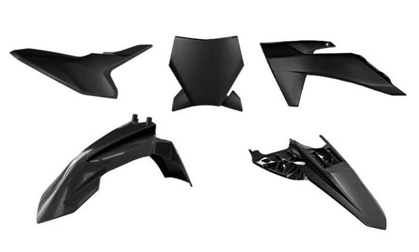 Racetech Rtech Komplet Plastików Ktm Sx 50 '24-'25 Kolor Czarny