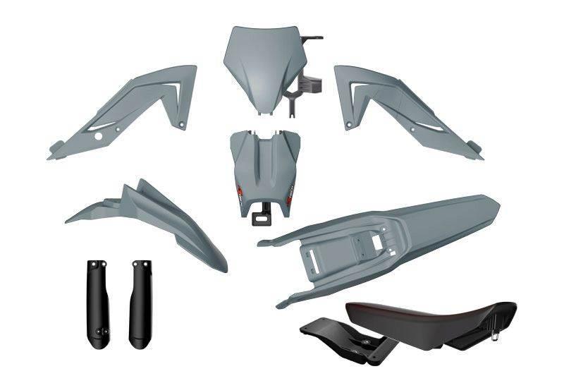 Racetech Rtech 2025/12 Komplet Plastików Z Osłonami Teleskopów I Siedzeniem